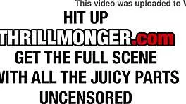 Nina White in Thrilly's Apartment, Sexy Tatted Ebony Latina with Perky Tits and Pierced Nipples Gobbling Up BBC 😍