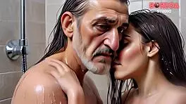 Mia’s first blowjob as innocent teen sucks step-papa’s big cock