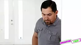 horny babe riley king gets banged by huge meaty dick