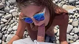 Beautiful Skinny 18yo Teen Fucks Outdoors with Stranger POV