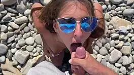 Beautiful Skinny 18yo Teen Fucks Outdoors with Stranger POV