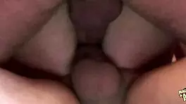 变态欧洲金发美女在模特经纪公司试镜时被老男人猛烈群交