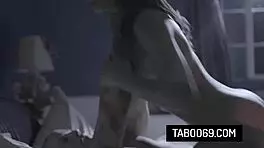 Emily Willis feels intense pleasure as older guy licks and fucks her pussy.