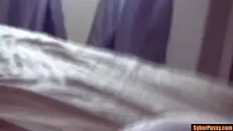 My sexy blonde step sis makes herself cum before a little 18+ anal toying