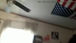 Omega films her pussy getting eaten in the mirror