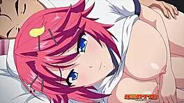 Redhaired teen 18+ feels intense anal in college hentai