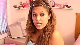 cute solo teen topanga masturbates in panties with small tits shaved