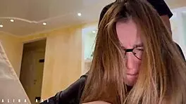 Stepmom with Big Ass Stuck in Couch Gets Surprise Action