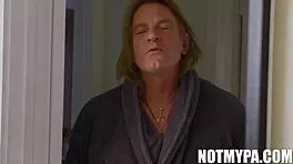 Kinky Mazy Myers sucks Evan Stone's cock!