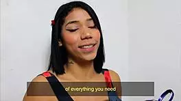 A girl accepts a proposal, only to find three huge cocks in her mouth