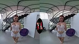 i adore this cute latina getting fucked hard in vr