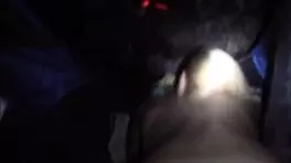 blonde teen walks naked outdoors and has camping sex