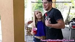 Teens Deepthroat And Fuck At Party