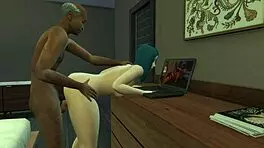 I am the Grinch, fucking in missionary and doggystyle with a teen in this 3D cartoon