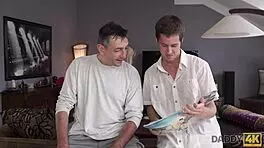 Papa fucks son's girlfriend Dream Nikki's mouth and pussy in Daddy4k amateur.