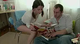 Amateur Brunette Craves His Large Dick in Tight Pussy