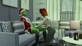 I am the Grinch, fucking in missionary and doggystyle with a teen in this 3D cartoon