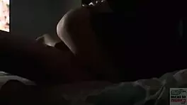 netflix and chill with skinny latina's tight pussy taking big monster cock, blonde couple contrasts