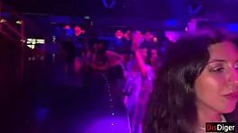 Horny Girl Bends Over For Anal Sex In Nightclub Toilet
