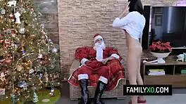 Naughty Teen Ariana Marie Rides Stepdad As Santa