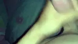 A cute young amateur sucks her boyfriend's cock until he cums on her face.