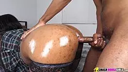 lola spreads her ass in ghetto doggystyle with stockings