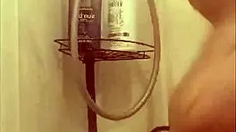 in the shower prepping for a wild night