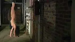 Teen carries master harnessed to cart in brutal submission whipping punishment.