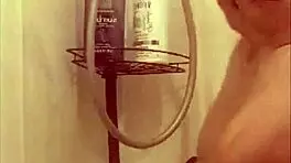 in the shower prepping for a wild night