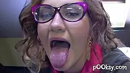 French whore in pantyhose loves big dick in her mouth