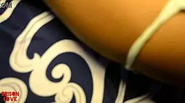 Shy Teen Bent Over In Dance Routine