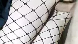 Slender Russian Girlfriend In Skirt And Stockings Fucked Standing With Monster Cock In Tight Pussy Cum Inside