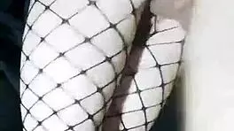 Slender Russian Girlfriend In Skirt And Stockings Fucked Standing With Monster Cock In Tight Pussy Cum Inside