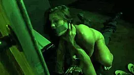 Smokey-Eyed Honey Jojo Kiss Bound In Bondage