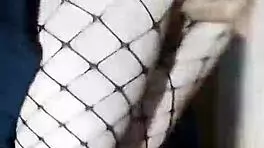 Slender Russian Girlfriend In Skirt And Stockings Fucked Standing With Monster Cock In Tight Pussy Cum Inside