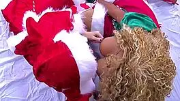 Nadia White Spanks Nins Rivera Hard for Christmas!