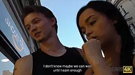 Skinny Babe Erica Black Turns Slut for Cash in Public Pickup