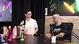 Eilani Quina and Victor Luciano try different cocks in sheer red lingerie!