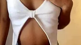 cute 18 year old woman records herself in the bathroom without clothes