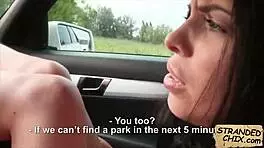 Hot teen 18+ bangs hard for a ride, Kira Queen