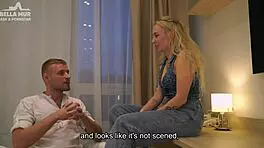 pornstar spills on sensual desk action 😏