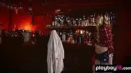 Scarlett Sage Strips And Gets Clothes Ripped After Hours