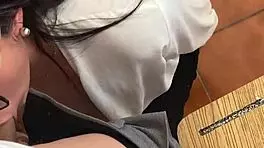 student fucks mexican milf teacher in classroom