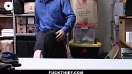 Thick teen 18+ caught stealing undies from clothing store - fuckthief.