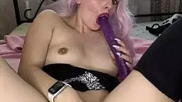 Juicy Katy Milligan Fucks Herself Anal Dildo