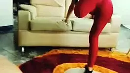 culona catches me masturbating in her room, heats up in sexy pajamas, and we fuck 😏