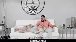 momfap -blonde teen 18+ step sister nikki sweet fucked by latino step brother. taboo fantasy in bedroom.