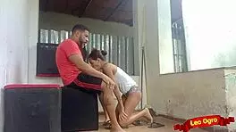 teen accompanies mom to work and SUCKS boss's dick