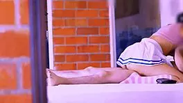 The friend with intense voice hugs the shy stepdaughter in warm apartment room.