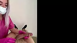 the nurse checks my penis and catches me recording hard